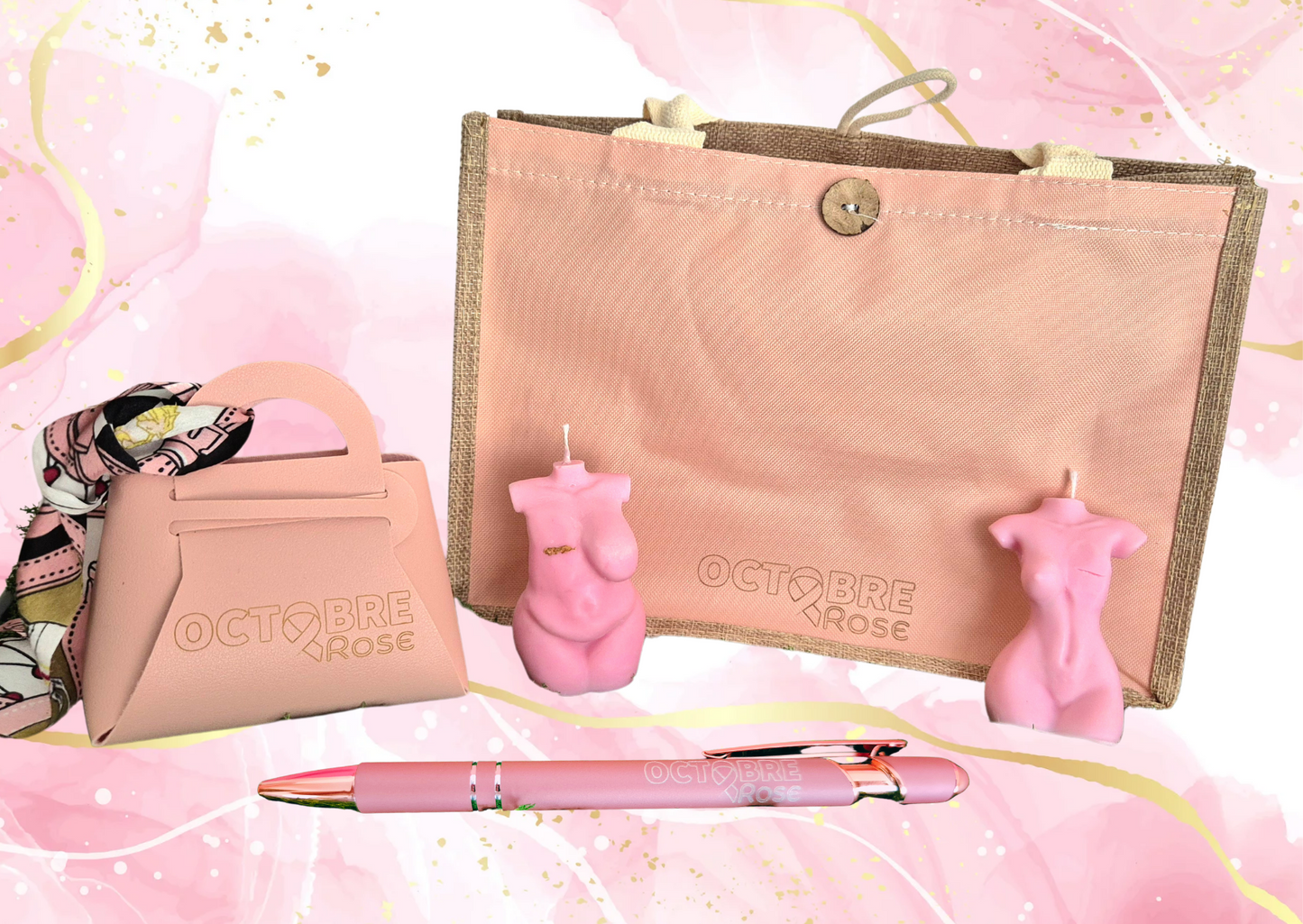 bougie corps curve octobre rose