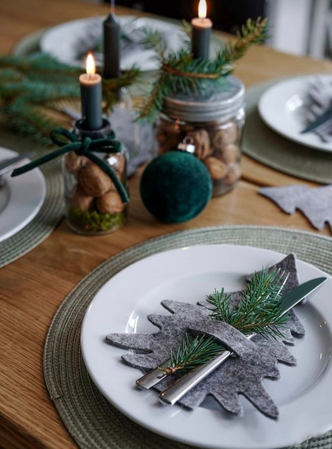 Decoration table sapin