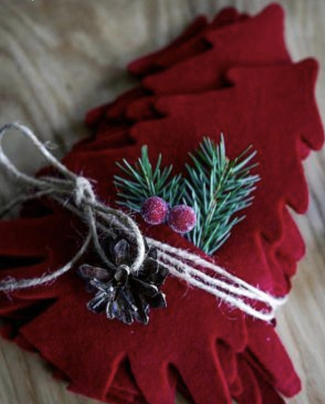 Decoration table sapin